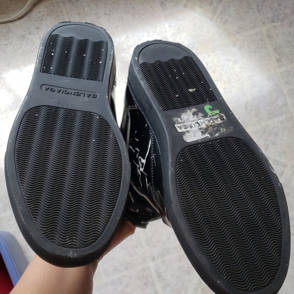 BALENCIAGA SPLAT HIGH TOP LEATHER SNEAKERS - Picture 8 of 16